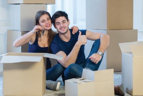 Packing boxes and protective materials for a home move in Watford