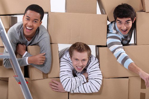 Professional movers loading a van for a Watford relocation