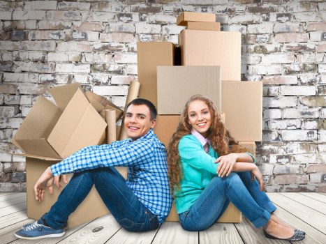 Watford commercial move team setting up office items at a new premises
