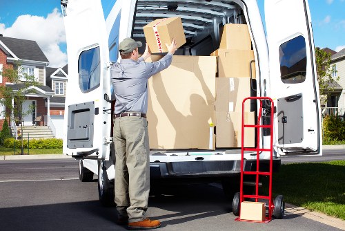 Waste items being sorted for lawful disposal during a clearance