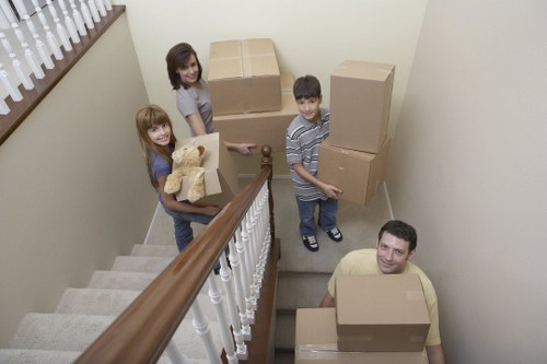 Careful handling of household items during a short-notice move in Watford